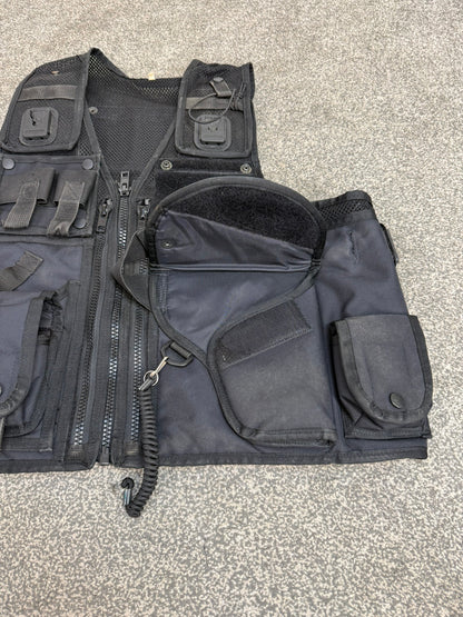 Arktis Black Firearms Vest Ex Police Utility Tac Vest XXL Airsoft Security Patrol