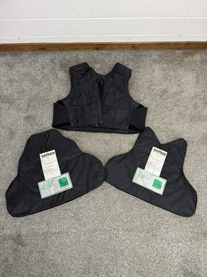 Ex Police Hauberg Body Armour Vest LRG-XL Anti Stab & Ballistic HG1A & KR2