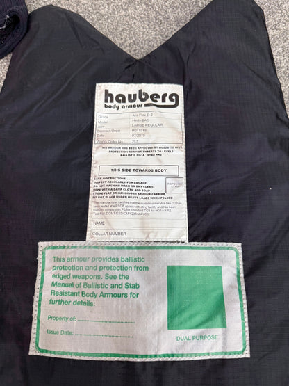 Ex Police Hauberg Body Armour Vest LRG-XL Anti Stab & Ballistic HG1A & KR2