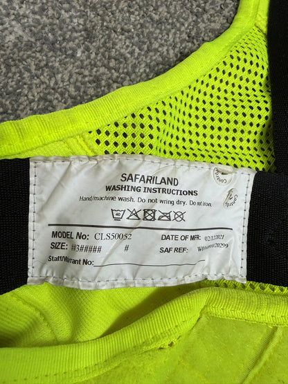 Ex Police Safariland Hi-Vis MOLLE Vest & Pouches Tactical Utility Security Vest - XL