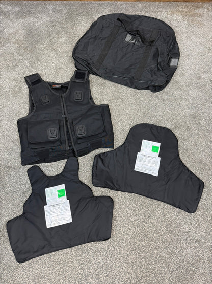 Ex Police Cooneen Body Armour Stab Vest MEDIUM Anti Stab & Ballistic HG1A & KR1 + Bag