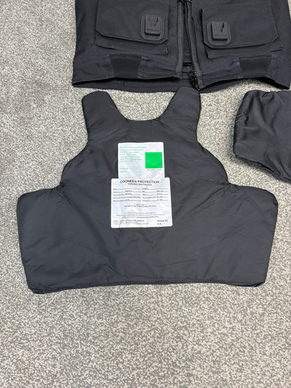 Ex Police Cooneen Body Armour Stab Vest MEDIUM Anti Stab & Ballistic HG1A & KR1 + Bag