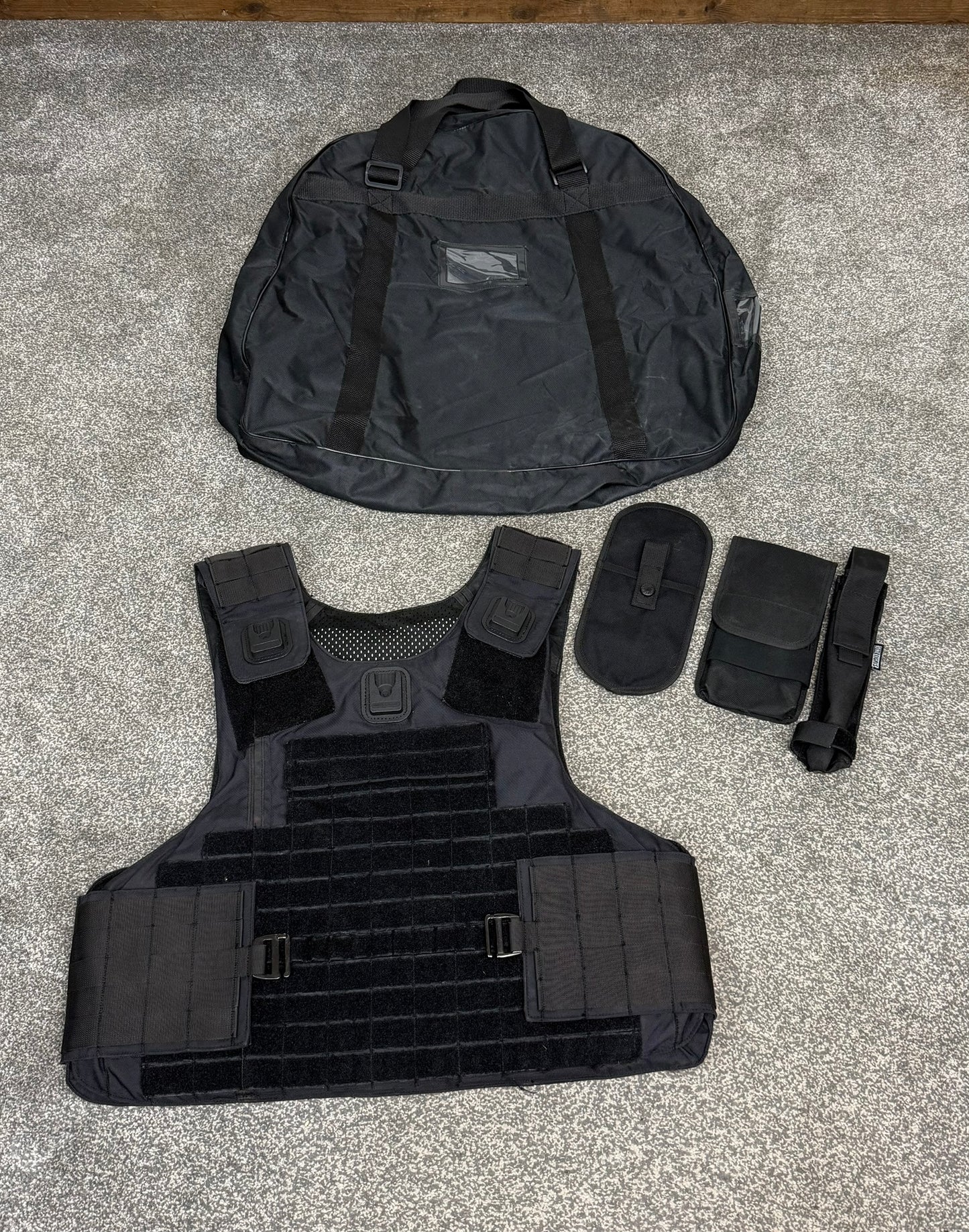 Ex Police Mehler MOLLE Body Armour Stab Vest Anti Stab & Ballistic HG2 KR2 SP2 - X LARGE