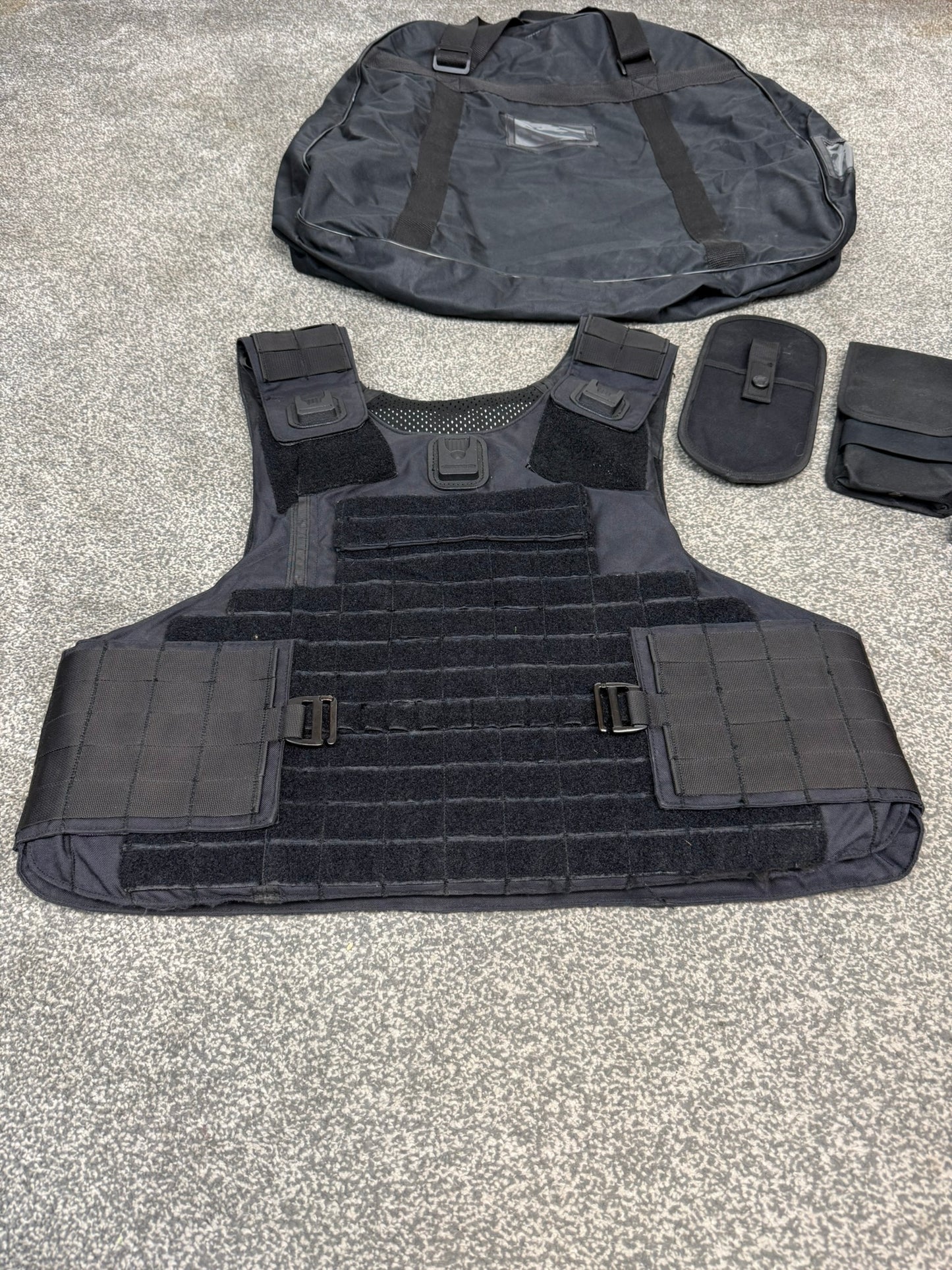 Ex Police Mehler MOLLE Body Armour Stab Vest Anti Stab & Ballistic HG2 KR2 SP2 - X LARGE