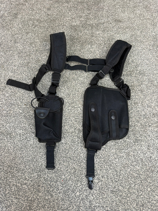 Radio Shoulder Harness With Pouches Ex Police Security PI Vest