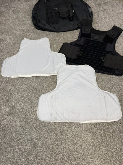 Ex Police Mehler MOLLE Body Armour Stab Vest Anti Stab & Ballistic HG2 KR2 SP2 - X LARGE