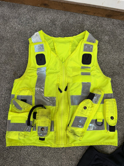 3x Ex Police Utility Tac Vest Job Lot MEDIUM Security Equipment Patrol Vests