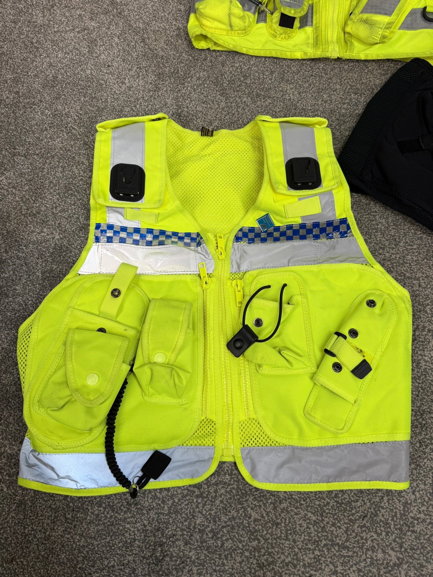 3x Ex Police Utility Tac Vest Job Lot MEDIUM Security Equipment Patrol Vests