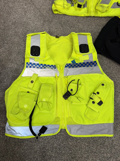 3x Ex Police Utility Tac Vest Job Lot MEDIUM Security Equipment Patrol Vests