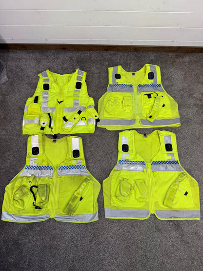 4x Ex Police Utility Tac Vest Job Lot LARGE Security Equipment Patrol Vests