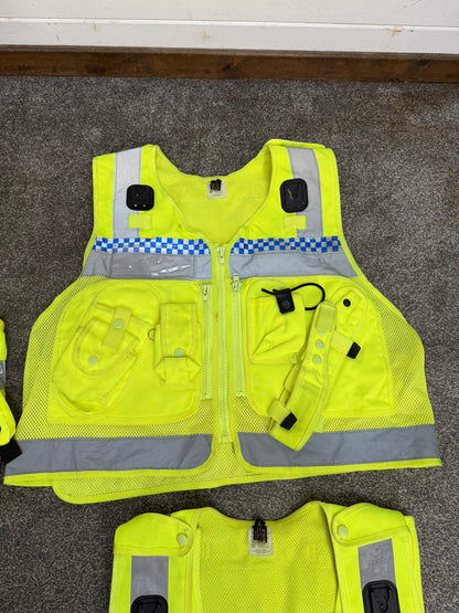 4x Ex Police Utility Tac Vest Job Lot LARGE Security Equipment Patrol Vests