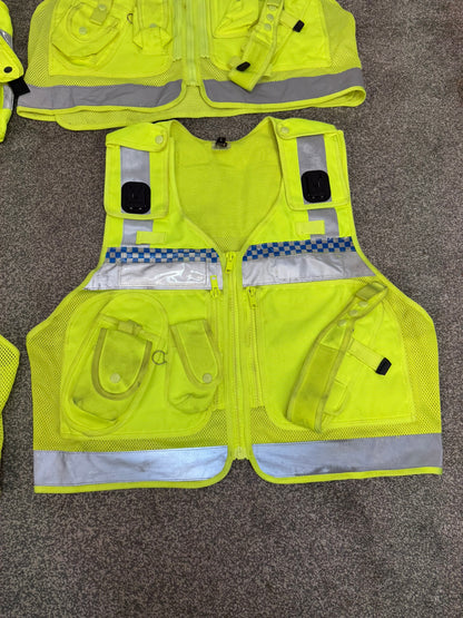 4x Ex Police Utility Tac Vest Job Lot LARGE Security Equipment Patrol Vests