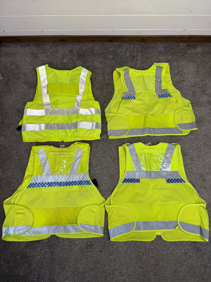 4x Ex Police Utility Tac Vest Job Lot LARGE Security Equipment Patrol Vests