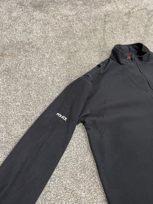 BADGED Ex Police Keela Black Micro Fleece Lightweight Top - LRG