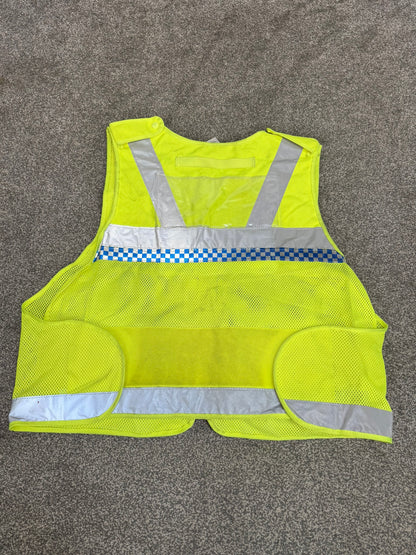 Ex Police Hi-Vis Utility Tac Vest Protec XL Chequered Security Tactical Patrol Vest