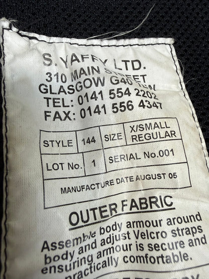 Ex Police Meggitt Yaffy Body Armour Vest Anti Stab & Ballistic HG1A & KR2 X SMALL Security
