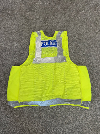 Badged Ex Police PWL Hi-Vis Taser Utility Tactical Vest - MEDIUM