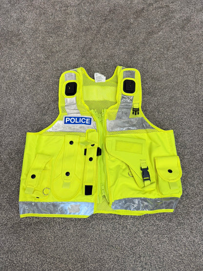 Badged Ex Police PWL Hi-Vis Taser Utility Tactical Vest Grade A Film TV Collector