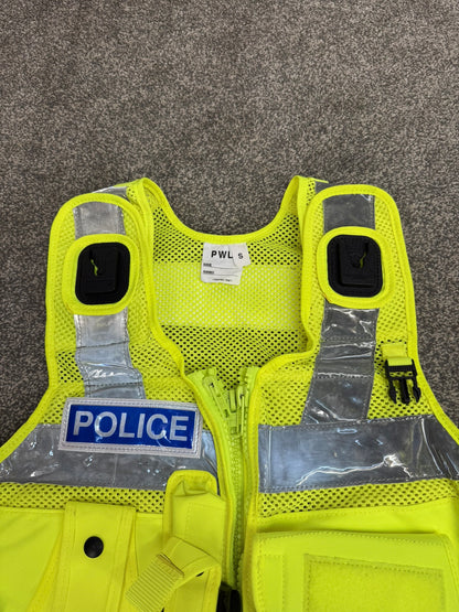 Badged Ex Police PWL Hi-Vis Taser Utility Tactical Vest Grade A Film TV Collector