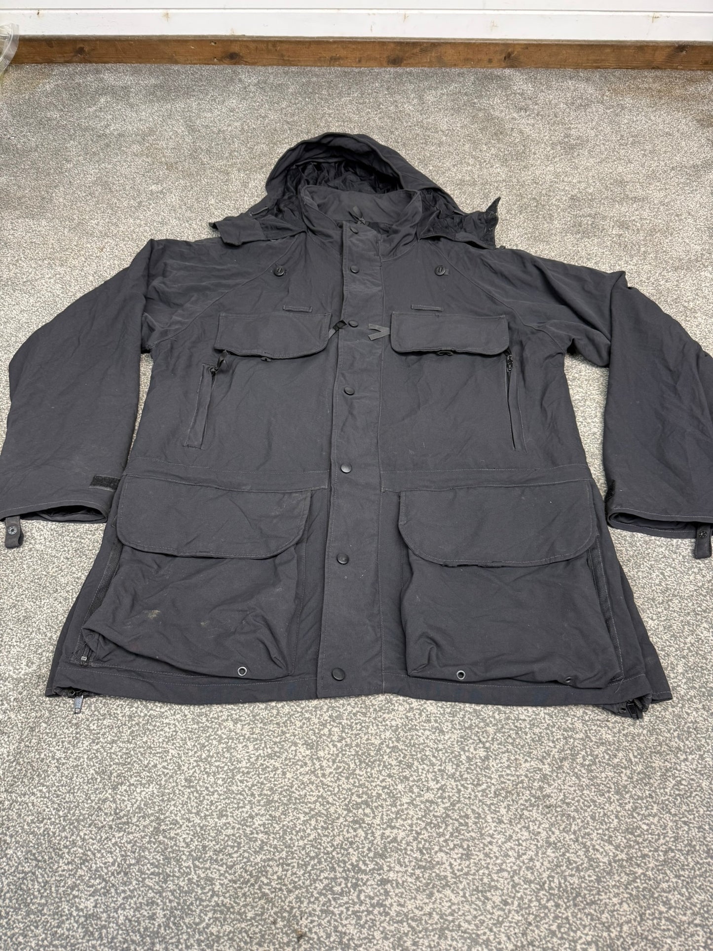 Arktis Avenger Jacket Smock Ripstop Waterproof Black Ex Police Security - X LARGE