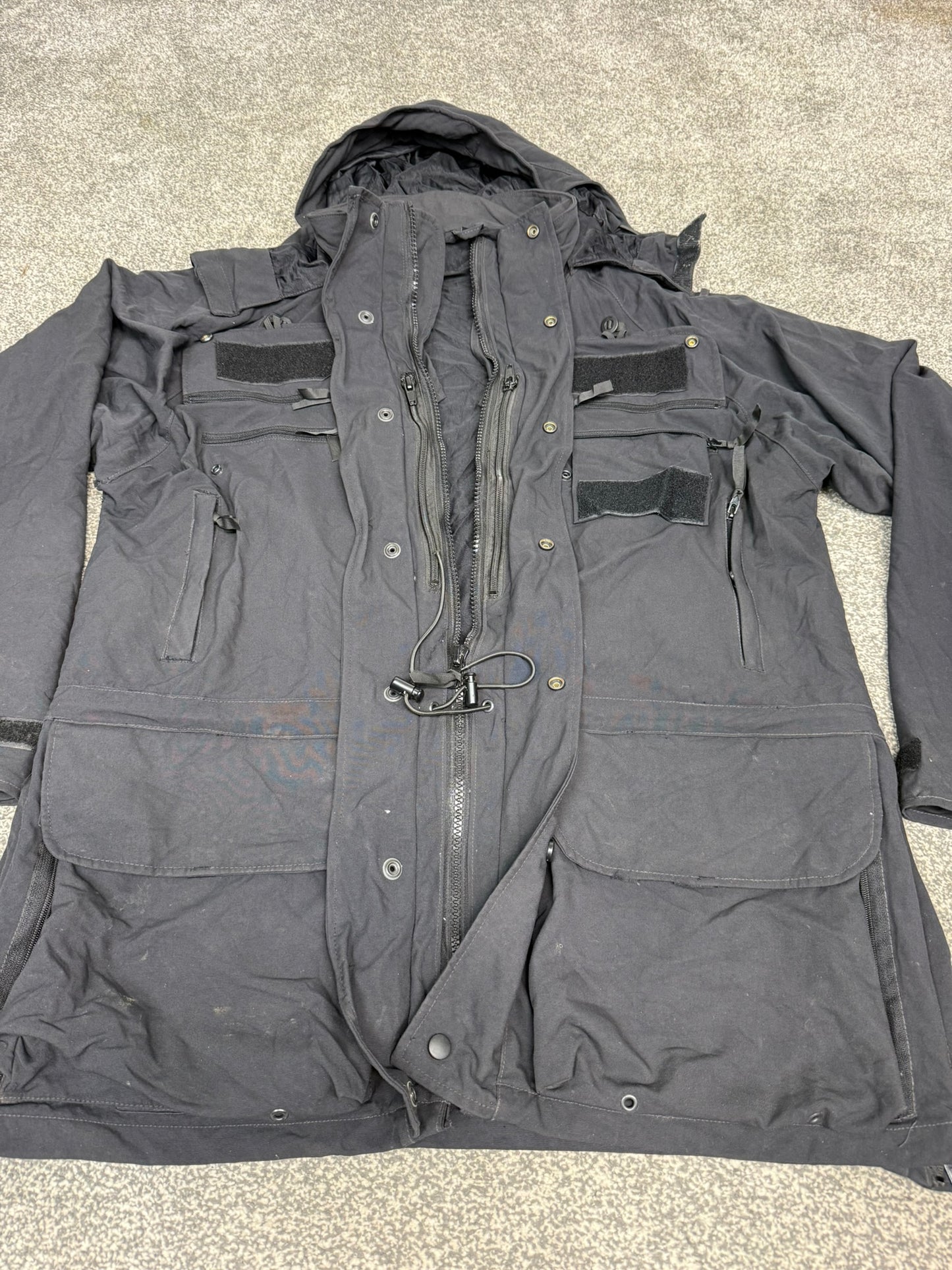 Arktis Avenger Jacket Smock Ripstop Waterproof Black Ex Police Security - X LARGE