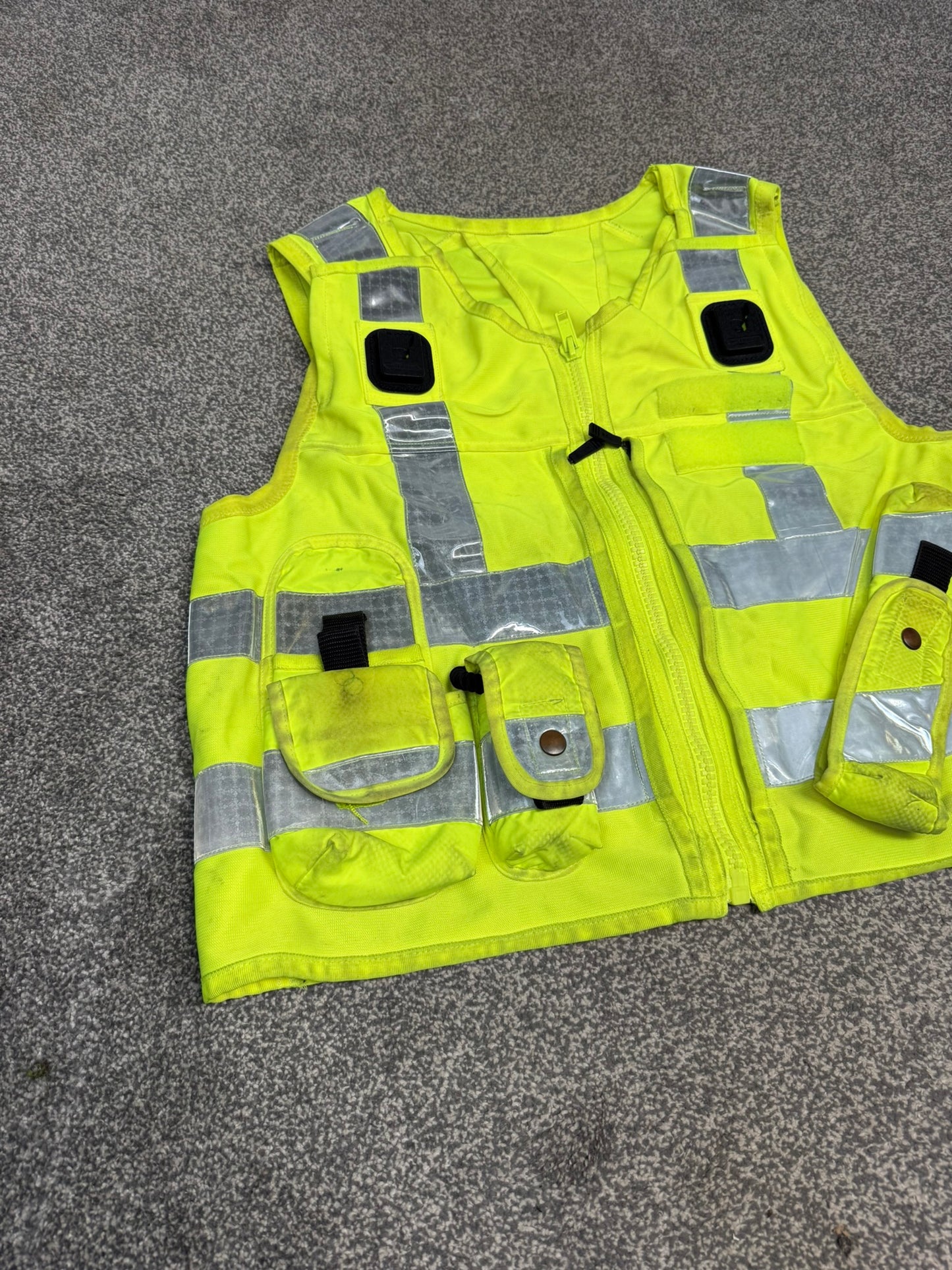Ex Police Hi Vis Equipment Tac Vest Utility Vest & Pouches Model 774 Patrol SIA Security