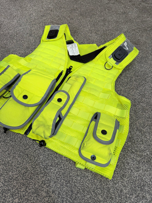 Safariland Hi-Vis MOLLE Vest & Pouches Tactical Utility Security Vest Ex Police - MED-LRG