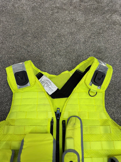 Safariland Hi-Vis MOLLE Vest & Pouches Tactical Utility Security Vest Ex Police - MED-LRG