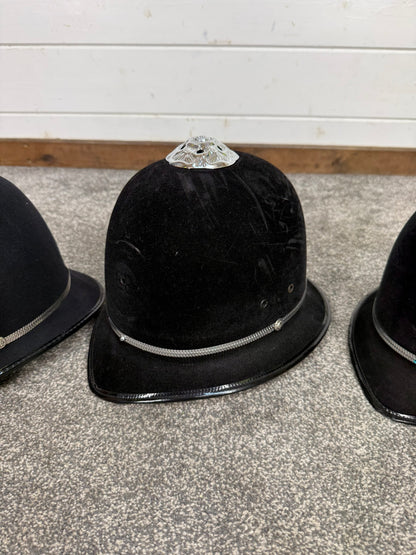 3x Ex Police Rose Top Custodian Bobby Helmet Job Lot Film Display Theatre