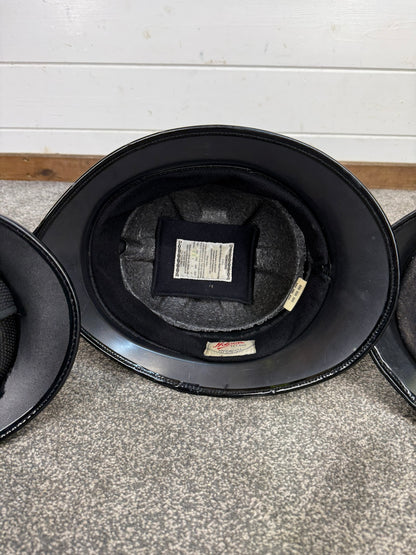3x Ex Police Rose Top Custodian Bobby Helmet Job Lot Film Display Theatre