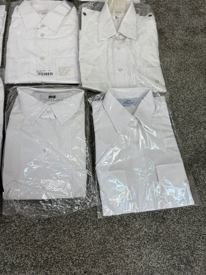 12x Ex Police White Shirt Job Lot Mixed Uniform Shirts