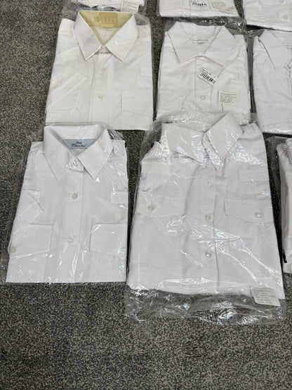 12x Ex Police White Shirt Job Lot Mixed Uniform Shirts