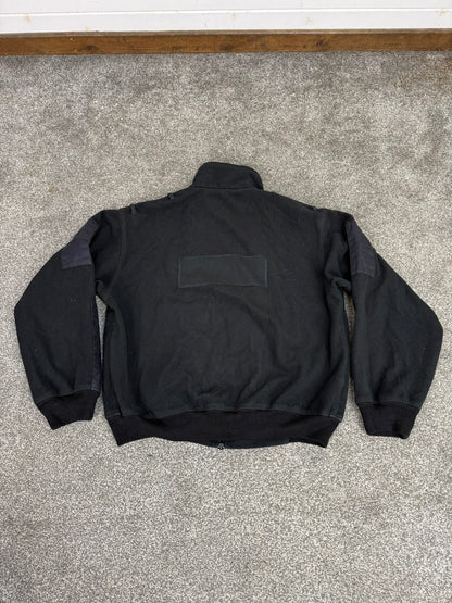 Ex Police Plain Black Tornado Fleece Jumper Security Work Riding Outdoor