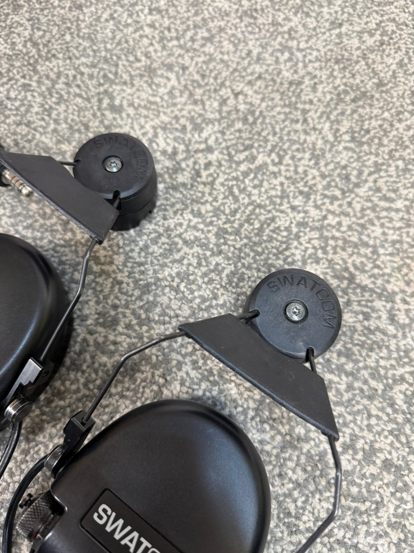 SwatCom Waterproof Headset Ex Police Helmet Rail Mounted WORKING