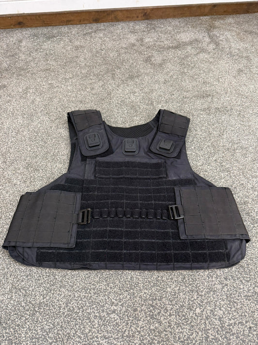 Ex Police Mehler MOLLE Body Armour Stab Vest Cover Black Security Airsoft