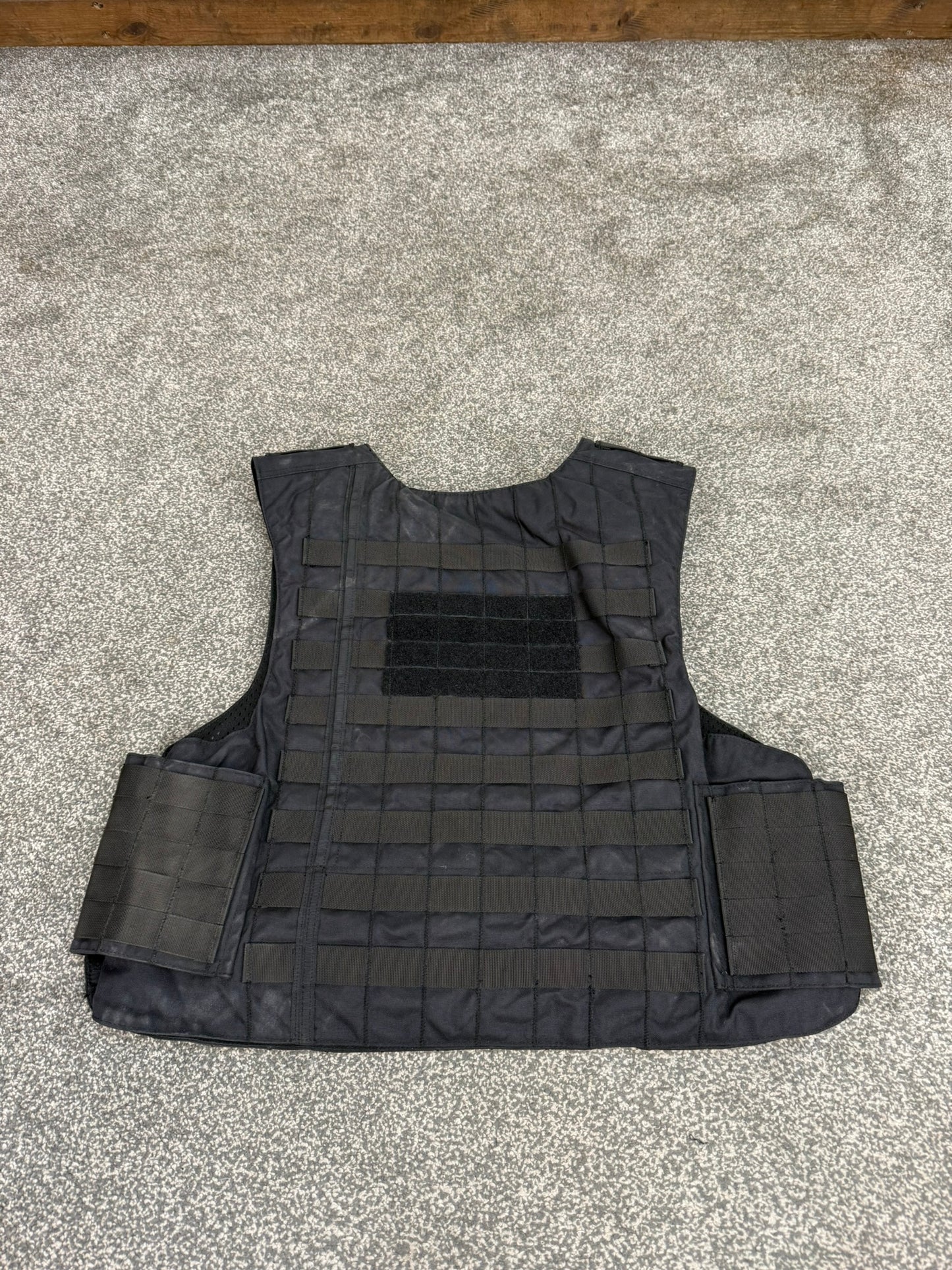 Ex Police Mehler MOLLE Body Armour Stab Vest Cover Black Security Airsoft