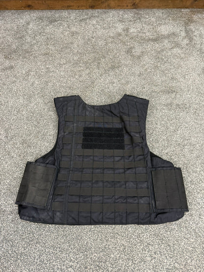 Ex Police Mehler MOLLE Body Armour Stab Vest Cover Black Security Airsoft