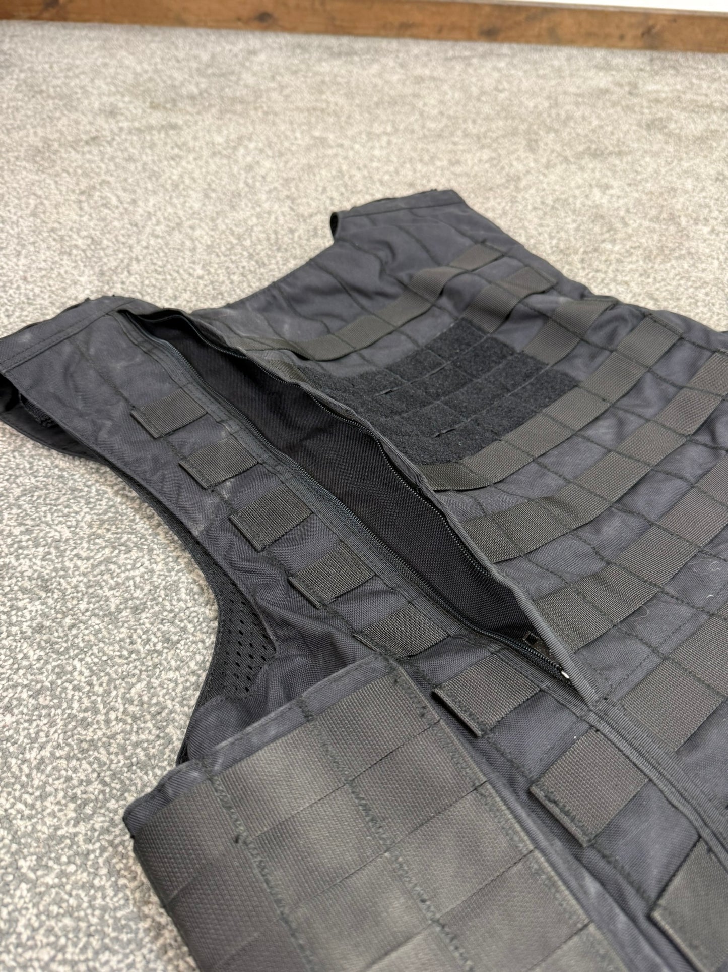 Ex Police Mehler MOLLE Body Armour Stab Vest Cover Black Security Airsoft