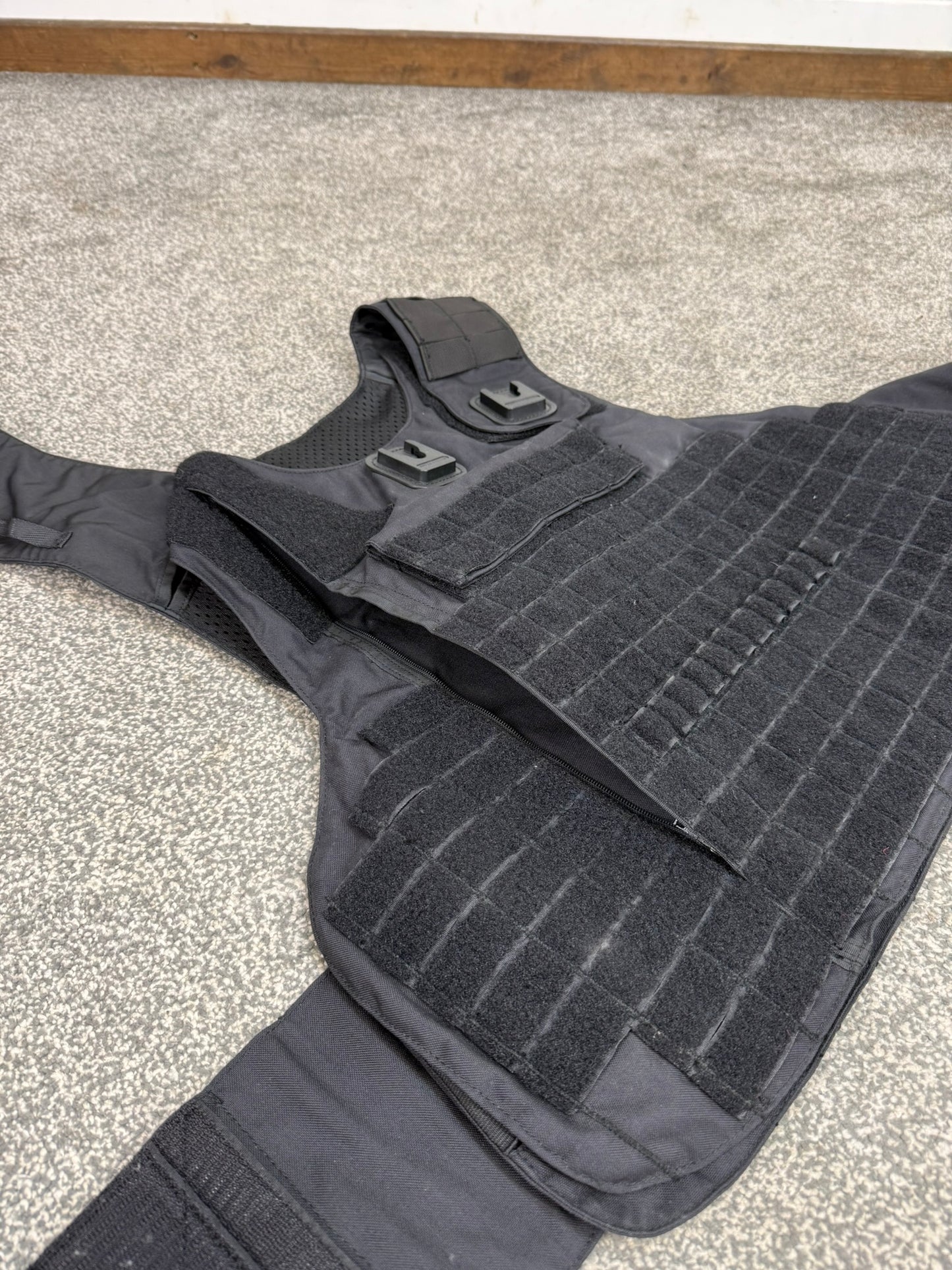 Ex Police Mehler MOLLE Body Armour Stab Vest Cover Black Security Airsoft