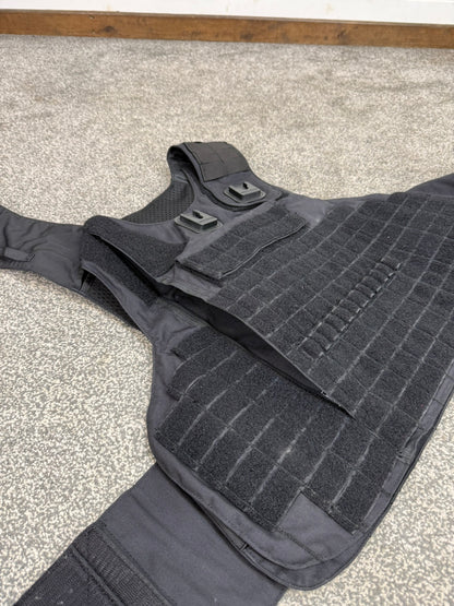 Ex Police Mehler MOLLE Body Armour Stab Vest Cover Black Security Airsoft