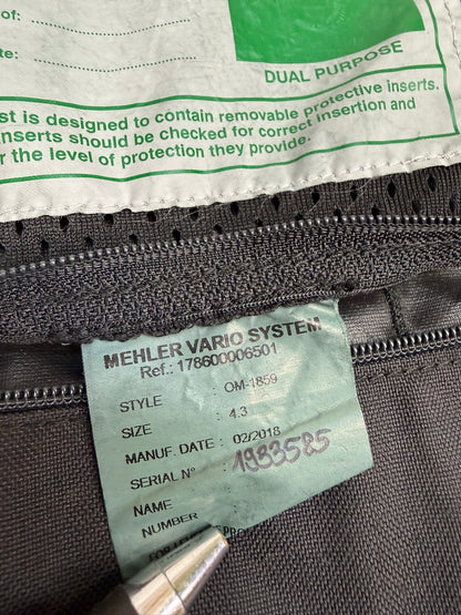 Ex Police Mehler MOLLE Body Armour Stab Vest Cover Black Security Airsoft