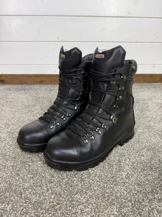 Altberg Peacekeeper P3 VS Black Leather Waterproof Combat Boots Size UK 8