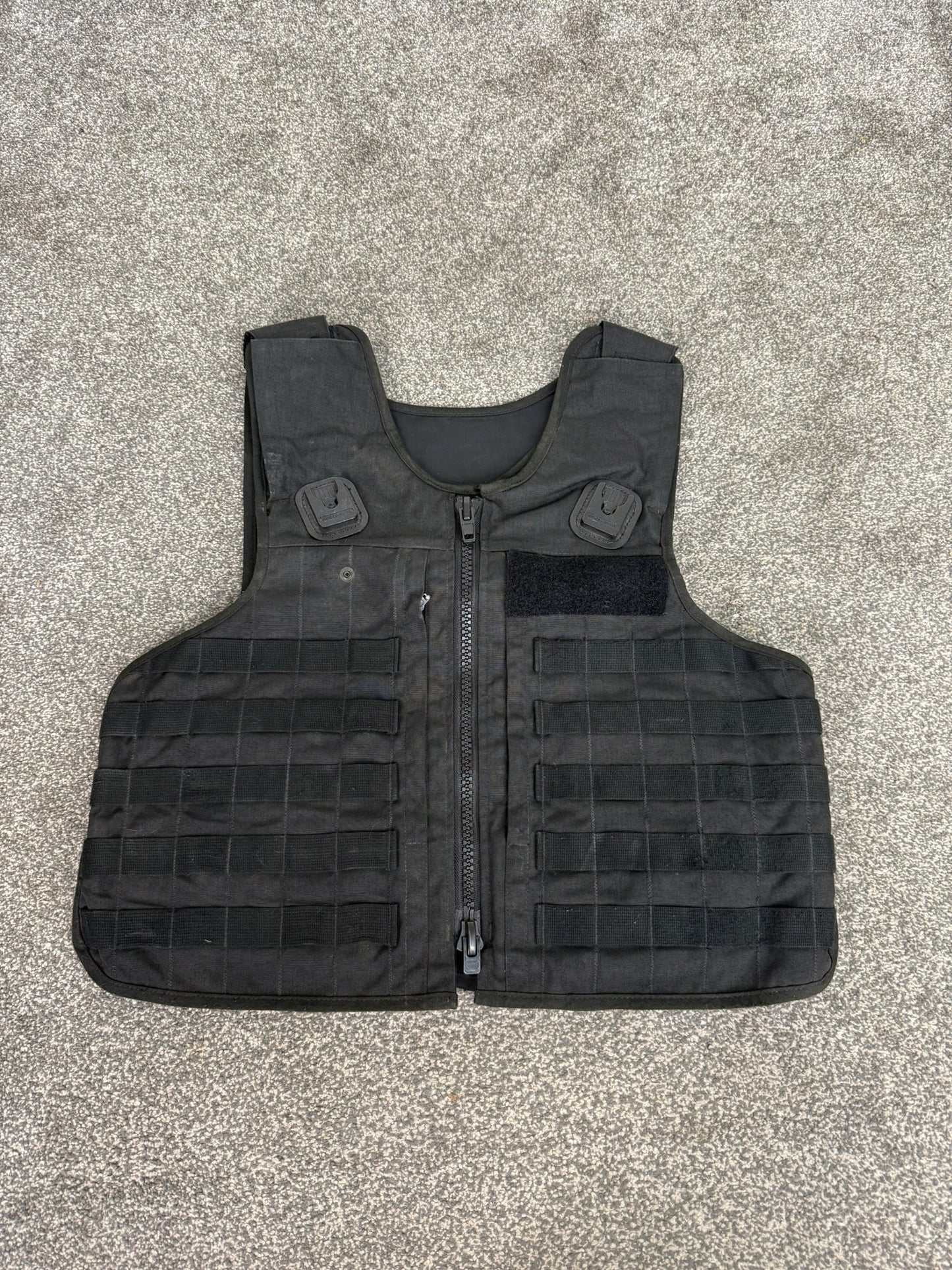 Ex Police Mehler MOLLE Body Armour Stab Vest Cover Black Security Airsoft