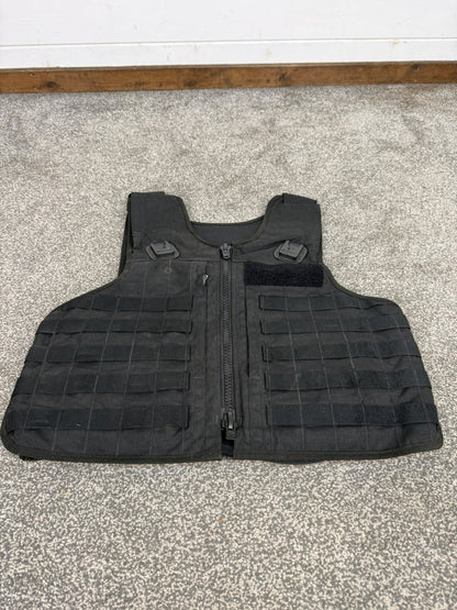 Ex Police Mehler MOLLE Body Armour Stab Vest Cover Black Security Airsoft