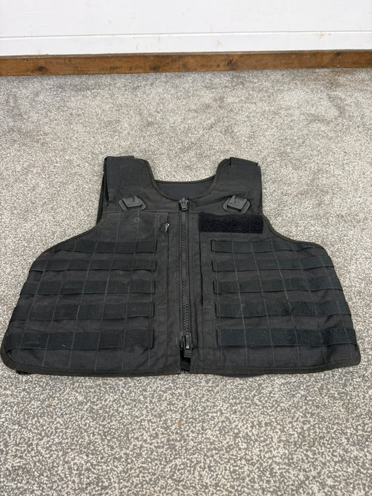 Ex Police Mehler MOLLE Body Armour Stab Vest Cover Black Security Airsoft