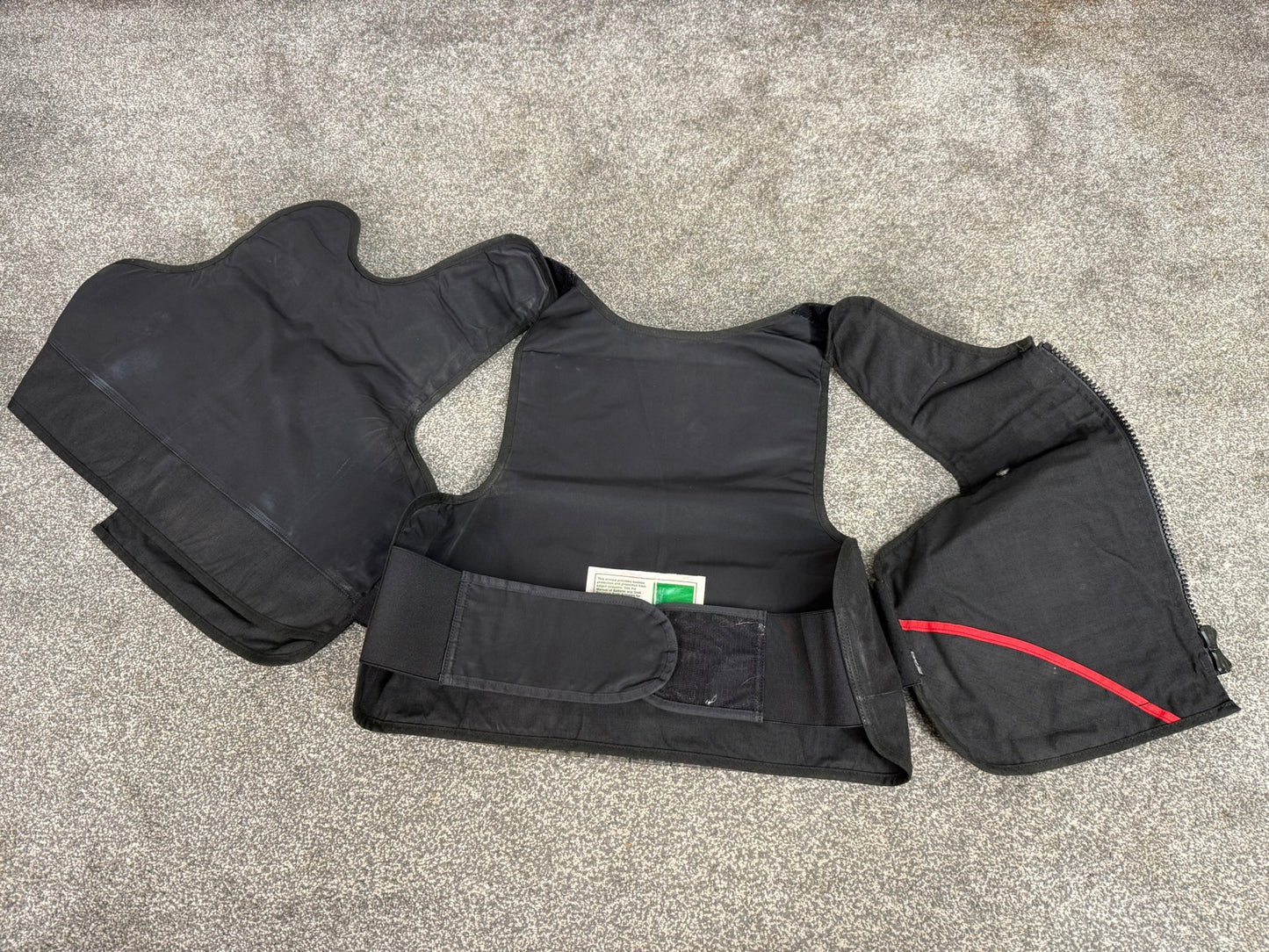 Ex Police Mehler MOLLE Body Armour Stab Vest Cover Black Security Airsoft