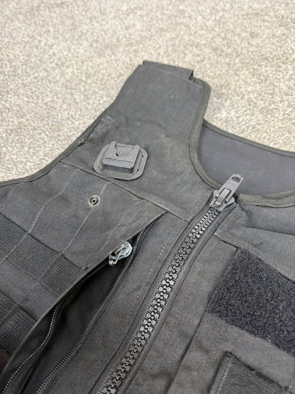 Ex Police Mehler MOLLE Body Armour Stab Vest Cover Black Security Airsoft