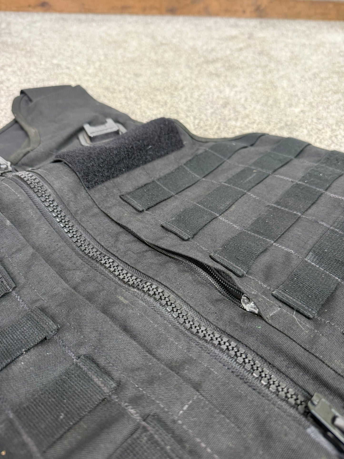 Ex Police Mehler MOLLE Body Armour Stab Vest Cover Black Security Airsoft