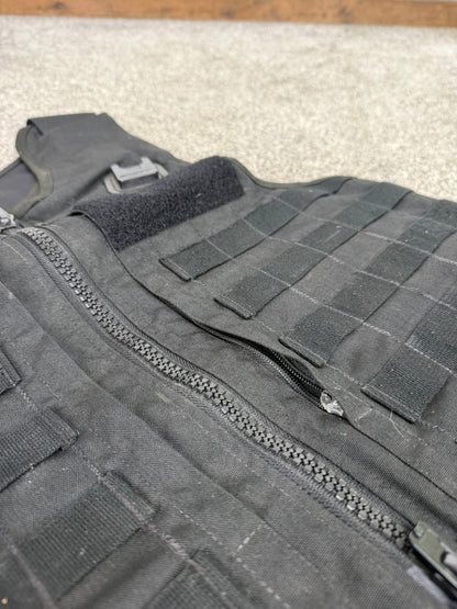 Ex Police Mehler MOLLE Body Armour Stab Vest Cover Black Security Airsoft