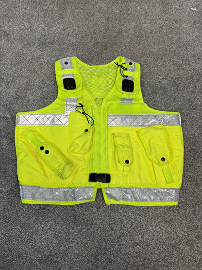 Ex Police Hi Vis Arktis Utility Vest Security Patrol Equipment Vest Marshall VGC - LARGE